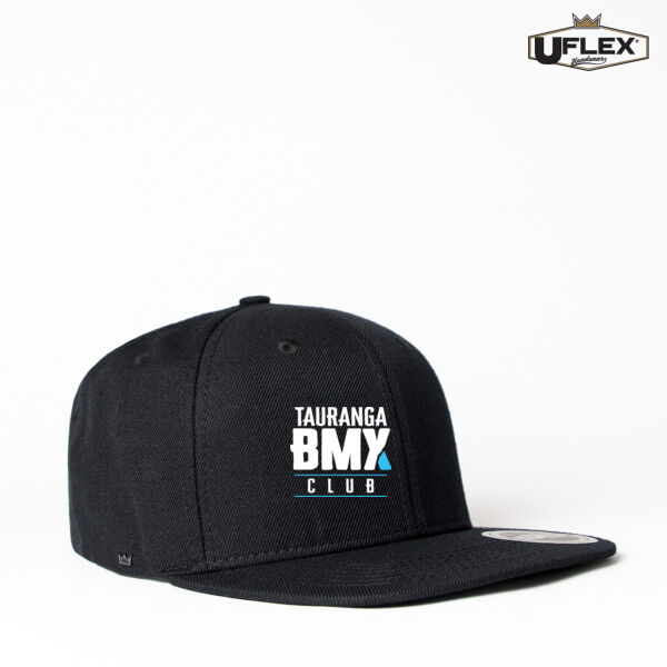 BMX Club Hat - U Flex Snap Back Flat Peak Cap Thumbnail